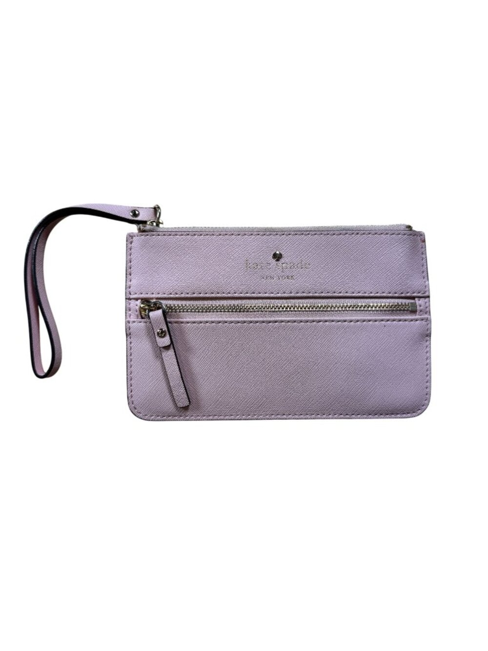 Kate Spade New York Mikas Pond Bee Leather Wristlet in Pale Pink in EUC!
